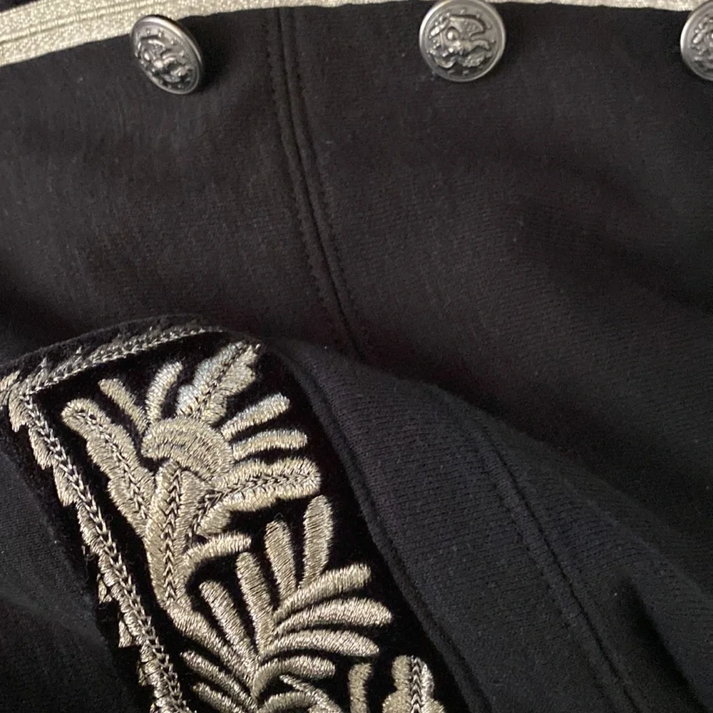 Denim & Supply Ralph Lauren Black Coat with White Trim - Picture 9 of 13